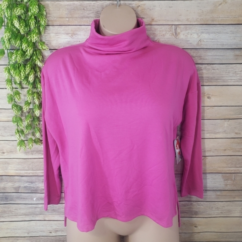 NWT Joy Lab Modal Pink Turtleneck Sweater Sz L